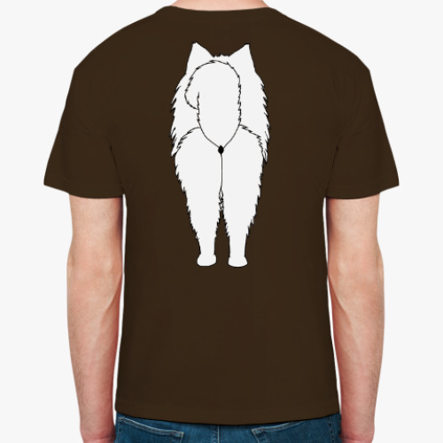 Футболка с принтом Две Стороны Самоеда