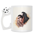 Кружка с футбольным мячиком