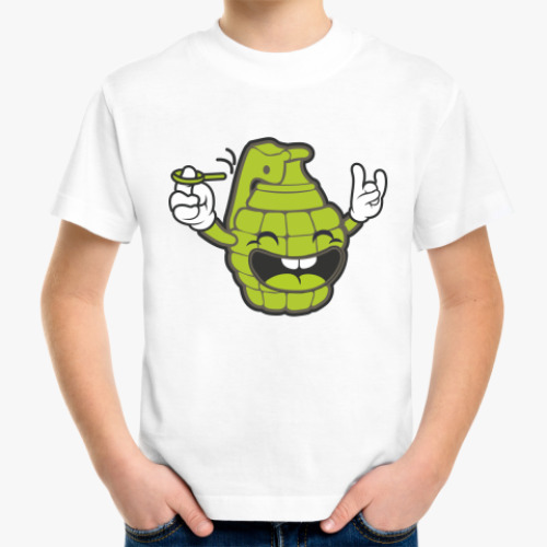 Детская футболка с принтом Граната