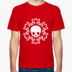 Классическая футболка Cнежинка skull!