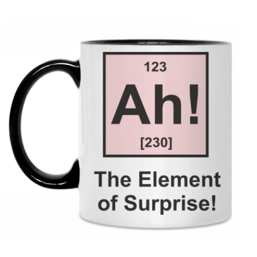 Кружка с принтом Ah!