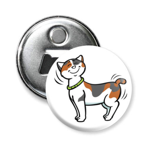 Магнит-открывашка с принтом Кот-котофеич