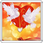 Две голубки и сердце