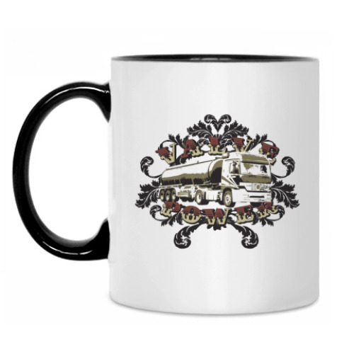 Кружка с принтом Дальнобойщик