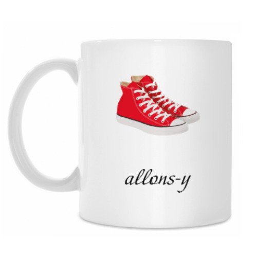 Кружка с принтом 10 Доктор Кто ALLONS-Y