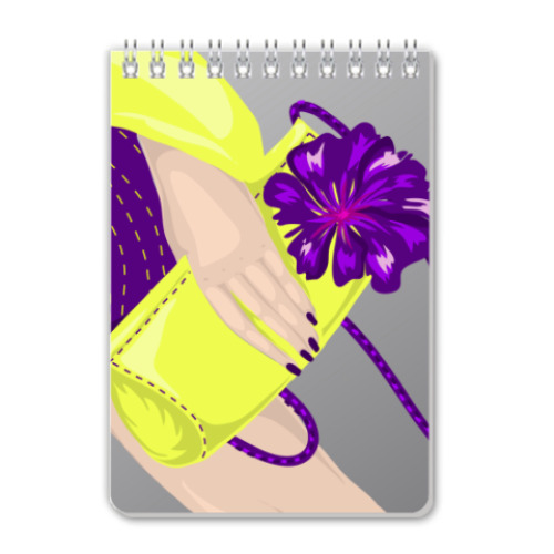 Блокнот с принтом Сумочка