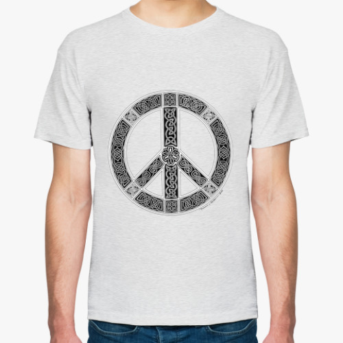 Футболка с принтом  (светлый )