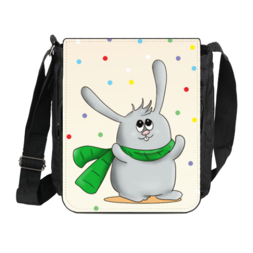 Сумка на плечо (мини-планшет) с принтом Счастливчик