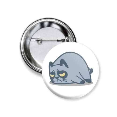Значок 37мм с принтом Котик