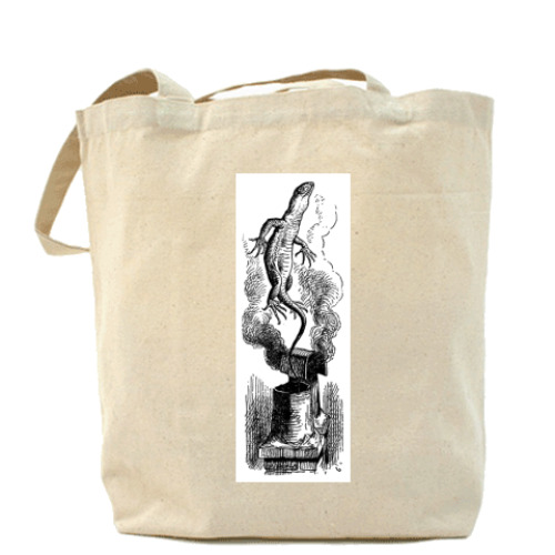 Сумка шоппер с принтом Алиса в стране чудес