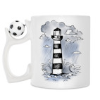 Кружка с футбольным мячиком