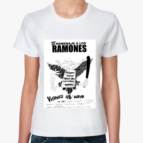 Классическая футболка с принтом Los Ramones