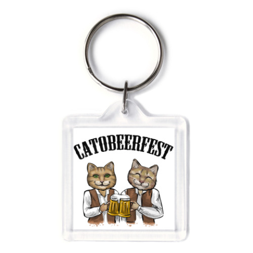 Брелок с принтом Catobeerfest
