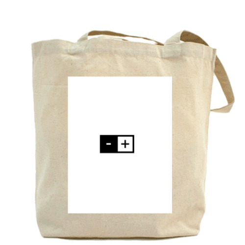 Сумка шоппер с принтом Электричество