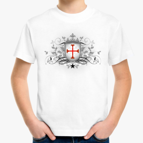 Детская футболка с принтом Орден Тамплиеров