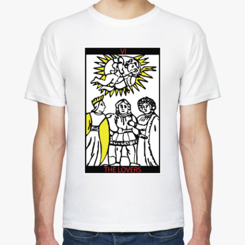 Футболка с принтом The lovers tarot