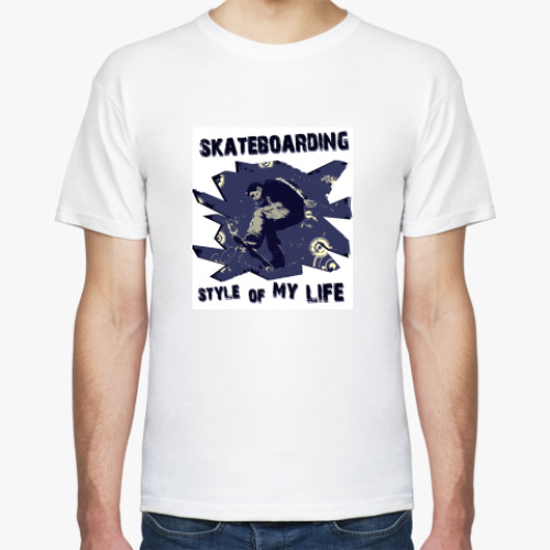 Футболка с принтом skateboarding
