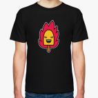 Классическая футболка Burning icecream