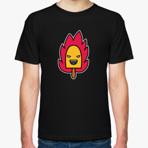 Футболка с принтом Burning icecream