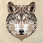 Low Poly Wolf (Волк)