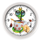 Настенные часы (с цифрами) Чаепитие