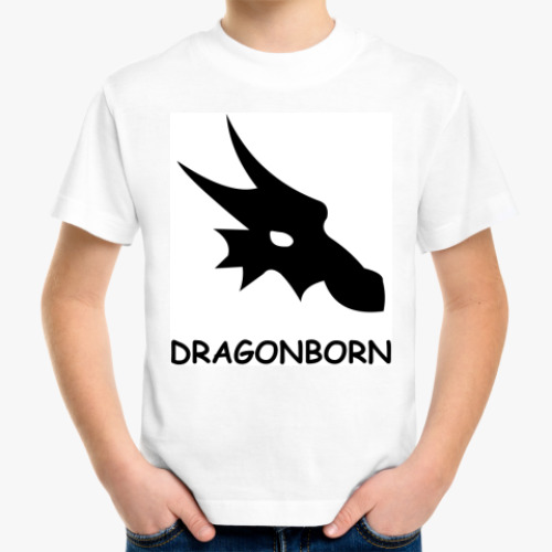 Детская футболка с принтом Дракон