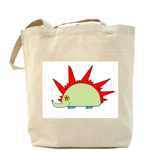 Сумка шоппер с принтом Холщовая сумка "Ежуня"