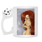 Кружка с футбольным мячиком