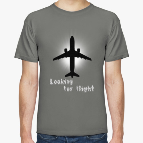 Футболка с принтом looking for flight A320