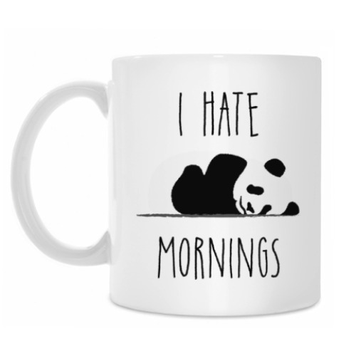 Кружка с принтом I Hate Mornings