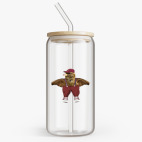 Банка с бамбуковой крышкой