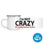 Кружка металлическая белая (круговая запечатка)