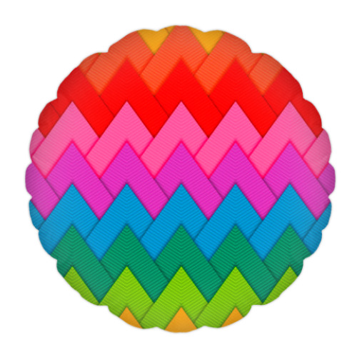 Подушка с принтом Paper craft