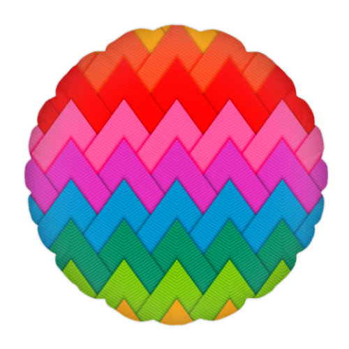 Подушка с принтом Paper craft