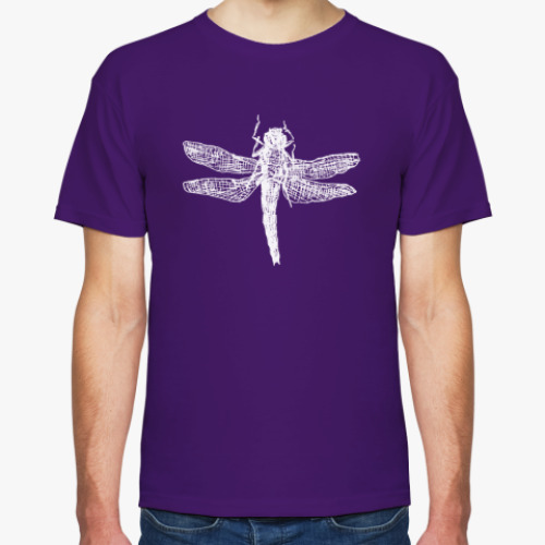 Футболка с принтом Стрекоза