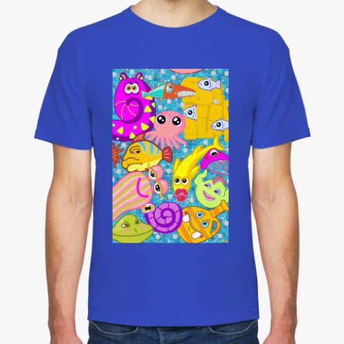 Футболка с принтом Подводный мир