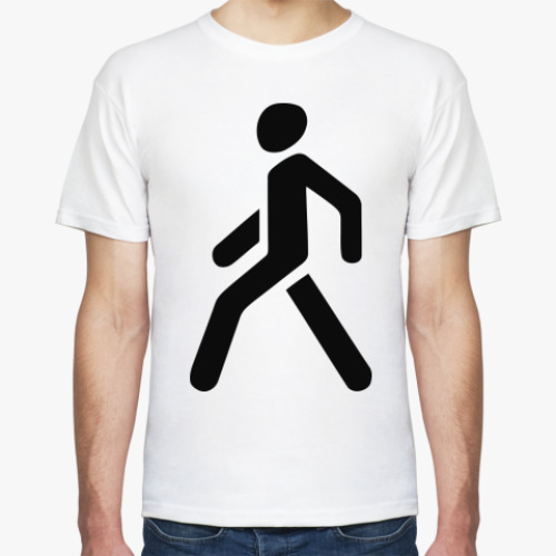 Футболка с принтом 'Пешеход'