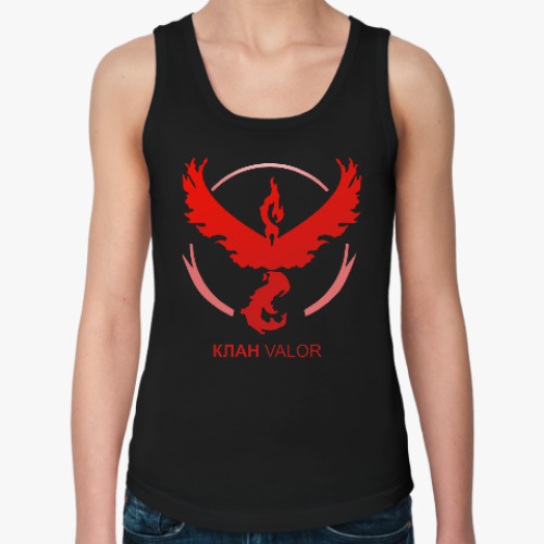 Женская майка с принтом Pokemon Team Клан VALOR