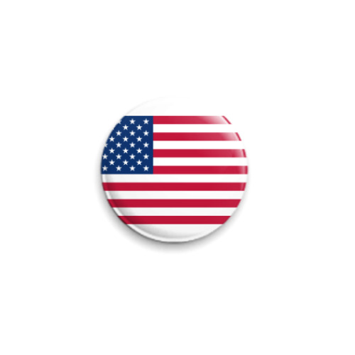 Значок 25мм с принтом  Флаг США