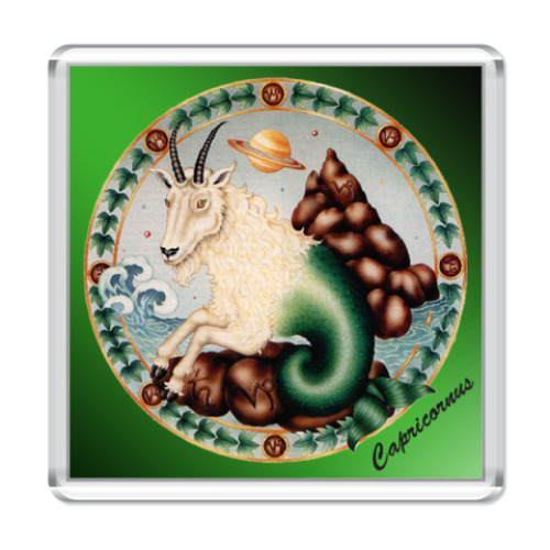Магнит с принтом  Козерог