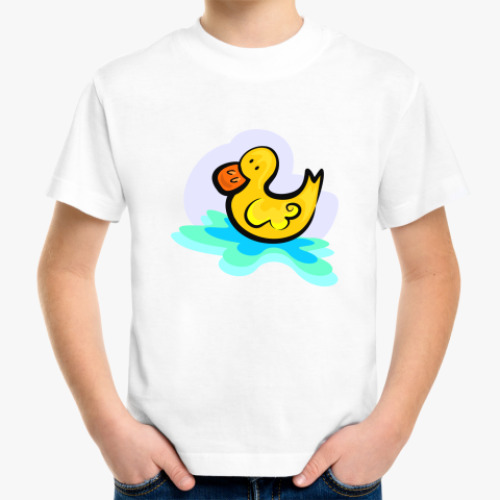 Детская футболка с принтом Duck