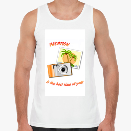 Майка с принтом Отпуск