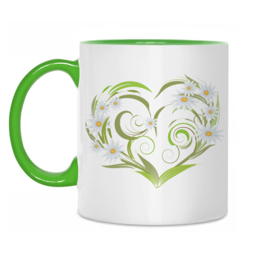 Кружка с принтом Сердце