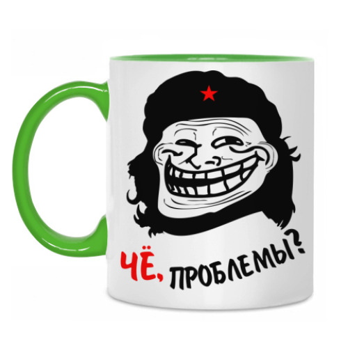 Кружка с принтом Чё, проблемы?