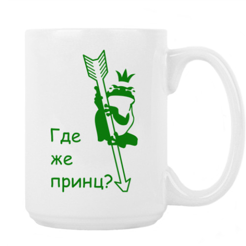 Кружка с принтом Лягушка