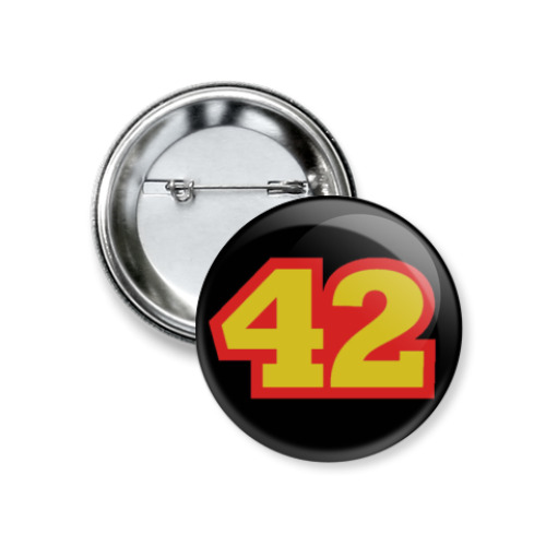 Значок 37мм с принтом  'Don't panic'