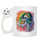 Кружка с футбольным мячиком