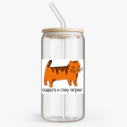 Банка с бамбуковой крышкой