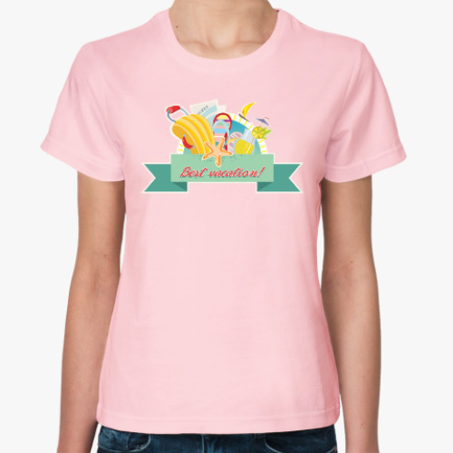Женская футболка с принтом Лучших каникул!