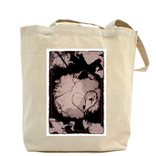 Сумка шоппер с принтом Je T`Aime Moi non plus